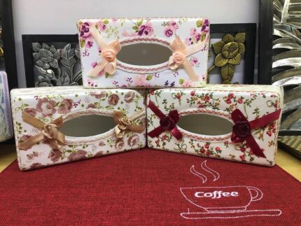 Hộp đựng giấy bằng nhựa bọc vải