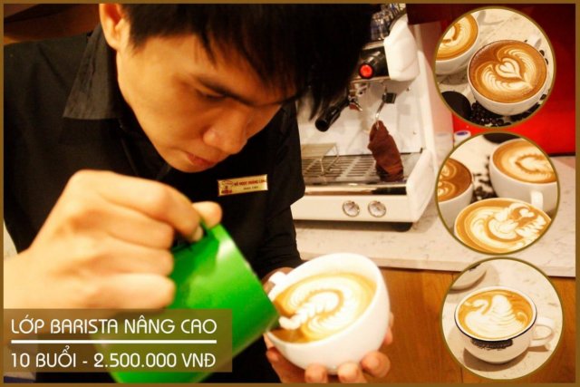Lớp học Latte art nâng cao