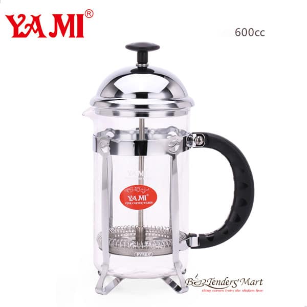 French Press - Sliver 600ml - Bình Pha Cà Phê Kiểu Pháp