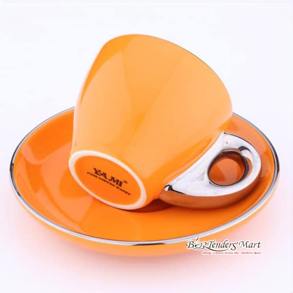 Tách Cappuccino Bằng Sứ Yami 80CC Màu Cam