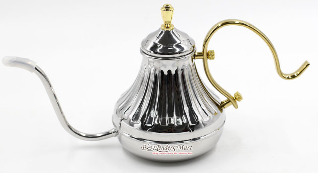 Bình Đun Nước Coffee Drip Kettle 450CC Màu Bạc