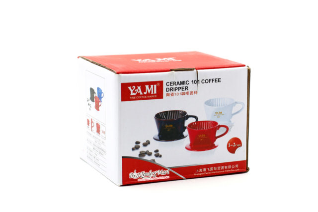 Phễu Lọc Cafe Màu Đỏ- Coffee Drip Ceramic 1-2 Cup-03