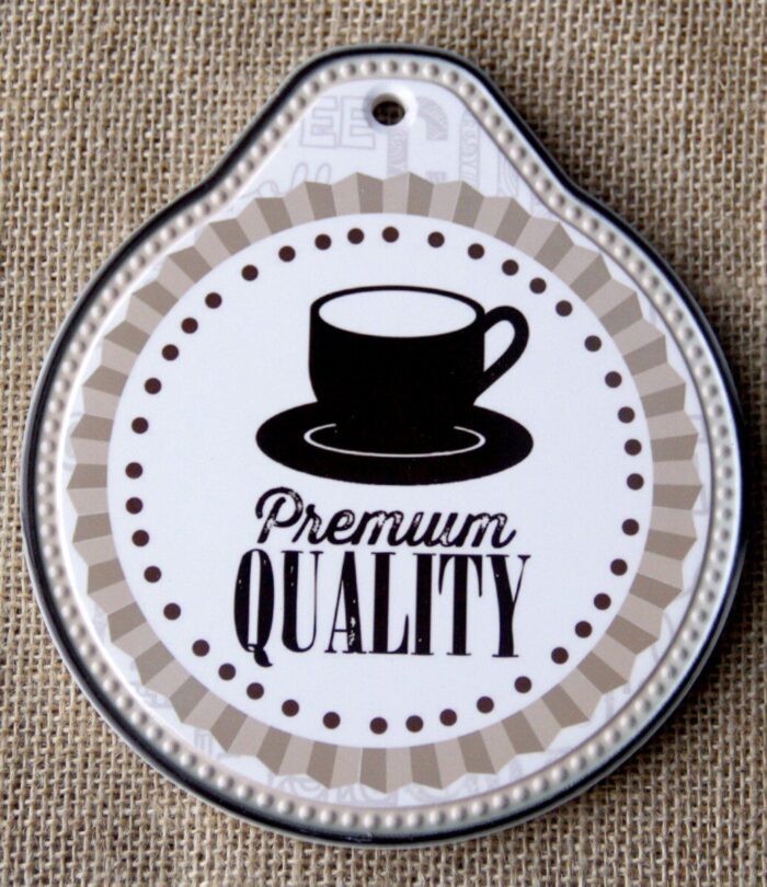 tranh sứ tròn hinh ly cafe 02 tranh sứ tròn hinh ly cafe 02