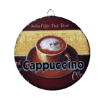 Tranh Sứ Tròn Hình Ly Cafe Cappuccino