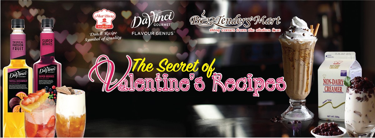 Học Pha Chế Chủ Đề Ngày Lễ Tình Nhân - The secret of valentine Recipes