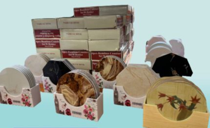 Bộ Lót Ly Gỗ-6 cái