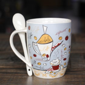 Ly Sứ Coffee Có muỗng