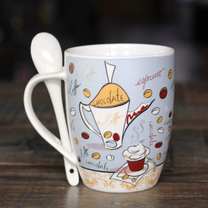 ly sứ coffee có muỗng