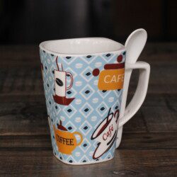 Ly Sứ Coffee Có muỗng 1 Ly Sứ Coffee Có muỗng - Hình ảnh 1