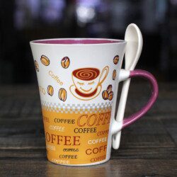 ly sứ coffee có muỗng