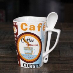 Ly Sứ Coffee Có muỗng - Hình ảnh 1