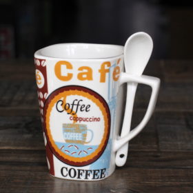 Ly Sứ Coffee Có muỗng