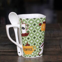 Ly Sứ Coffee Có muỗng 1 Ly Sứ Coffee Có muỗng - Hình ảnh 1