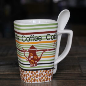 Ly Sứ Coffee Có muỗng
