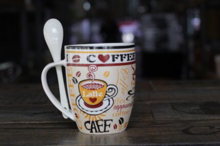 Ly Sứ Coffee Có muỗng
