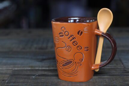 Ly Sứ Coffee Có muỗng YW16152-1