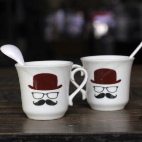 Ly sứ nhỏ smile cup bộ 2 ly