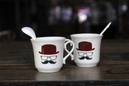 Ly sứ nhỏ smile cup bộ 2 ly