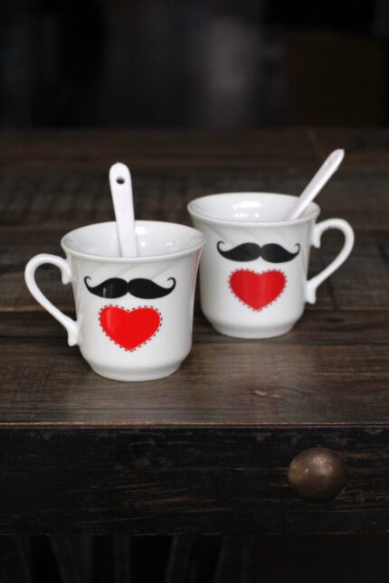 Ly sứ nhỏ smile cup bộ 2 ly