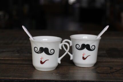 Ly sứ nhỏ smile cup bộ 2 ly