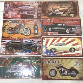 Tranh inox Biển Số ( Giao một mẫu bất kỳ)