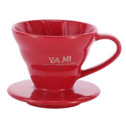 Phễu Lọc Cafe Yami V01 Gợn Sóng Màu Đỏ - Coffee Dripper Cup V01