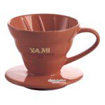 Phễu Lọc Cafe Yami V01 Gợn Sóng Màu Nâu - Coffee Dripper Cup V01