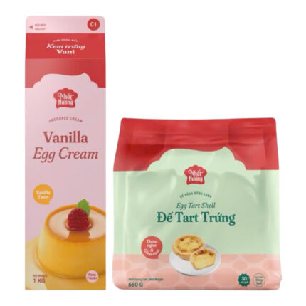 Combo Đe Banh Tart Trung và Kem Trung Nhat Huong