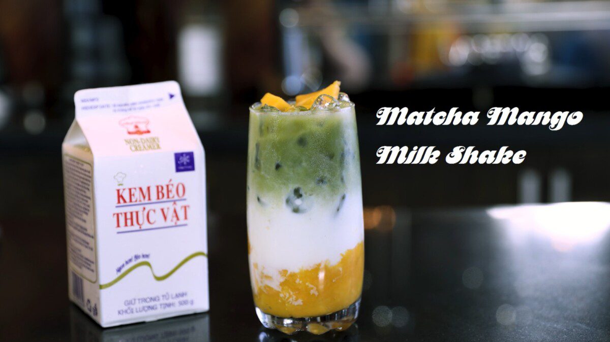 Hướng Dẫn Pha Chế Matcha Mango Milk Shake