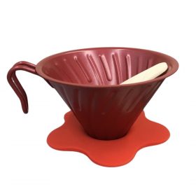 Phễu Lọc Inox Đế Cao Su Màu Đỏ Lookyami