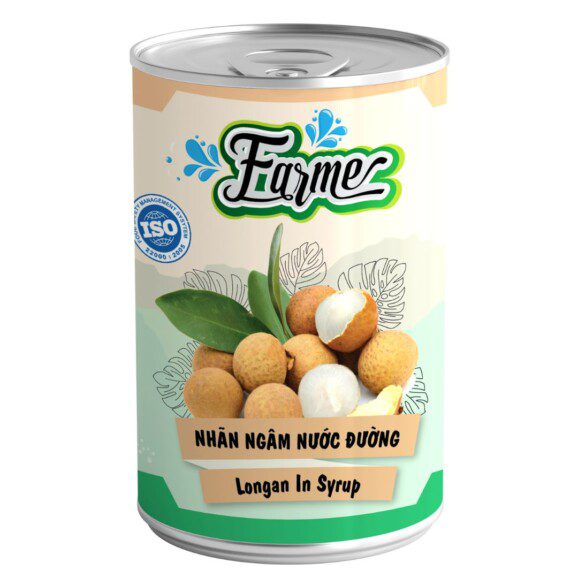 Nhãn Ngâm Đường Farme (560g)