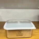 Khay topping inox 1600ml (18cmx15cm)