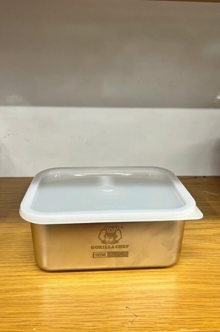 Khay topping inox 1600ml (18cmx15cm)