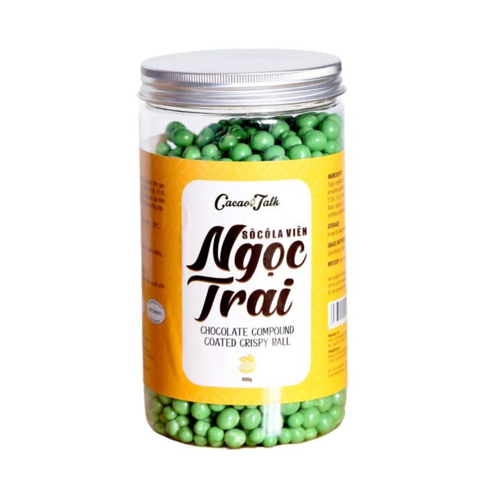 socola-vien-ngoc-trai-mau-xanh-huong-tra-xanh Sô Cô La Viên Ngọc Trai Cacao Talk - Hương Trà Xanh
