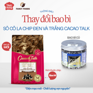 Sô Cô La Chip Đen Và Trắng Cacao Talk (300g)