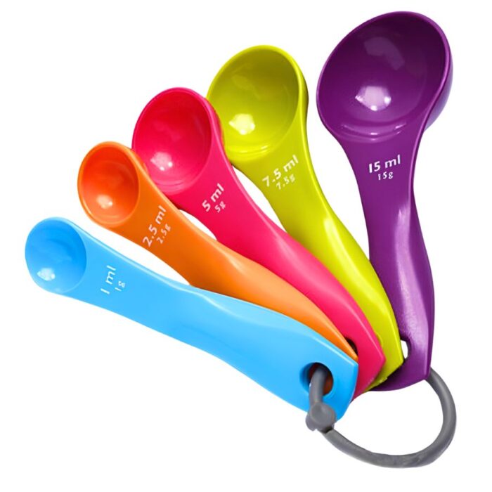 bo-muong-dong-nho Bộ Muỗng Nhựa Đong 5 Cái Nhỏ