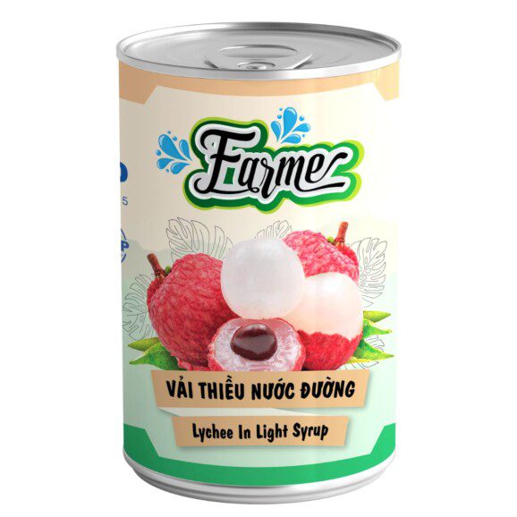 Vải Thiều Nước Đường Farme (560g)