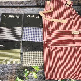 Tạp dề sọc vải dài