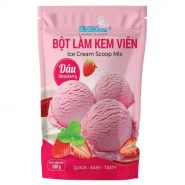 Bột Làm Kem Viên Vị Dâu (100g)