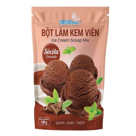 Bột Làm Kem Viên SôCôLa (100g)