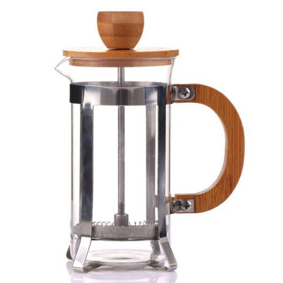 French Press Tay Cầm Gỗ (350ml)