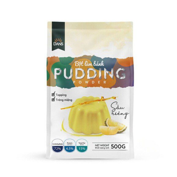 pudding sầu riêng dans