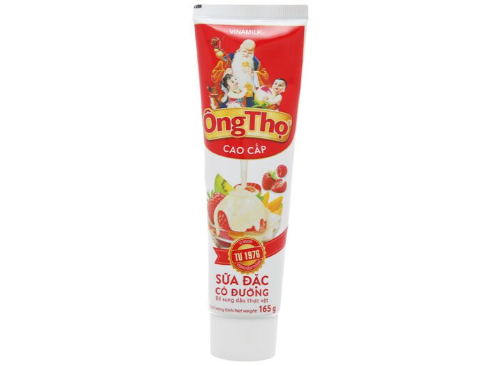 sua dac ong tho sữa đặc ông thọ có đường tuýt 165gram