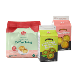 Combo Tart Trứng Và Kem Trứng Vani – Lá Dứa Nhất Hương (Combo 5)