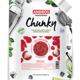 Chunky mứt vải hoa hồng 1kg