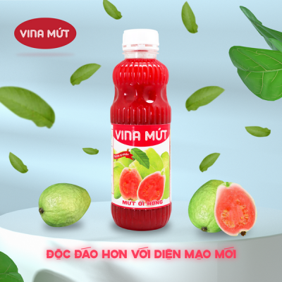 Sinh tố Vina ổi hồng 1L