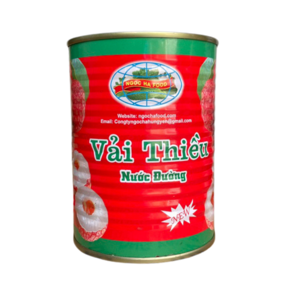 Vải Thiều Ngâm Đóng Hộp Ngọc Hà (560g)