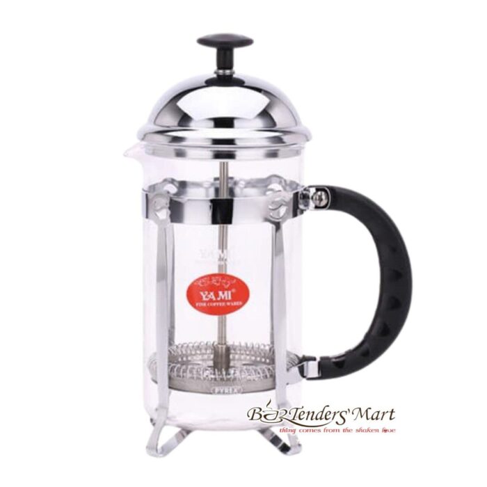binh-tao-bot-sua-bac-600ml Bình Pha Cà Phê Kiểu Pháp - French Press Sliver (600ml)
