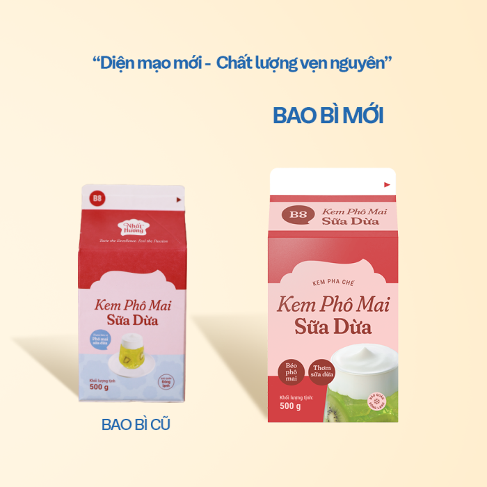 Kem Sữa Dừa Phô Mai Nhất Hương B8 (500 g) - Ảnh 2