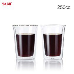 Ly thủy tinh double 250cc 1 Ly thủy tinh double 250cc - Hình ảnh 1